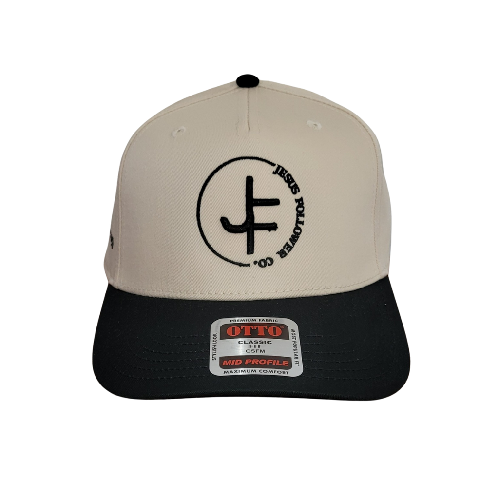 JF Logo Embroidery Black & Natural Cap