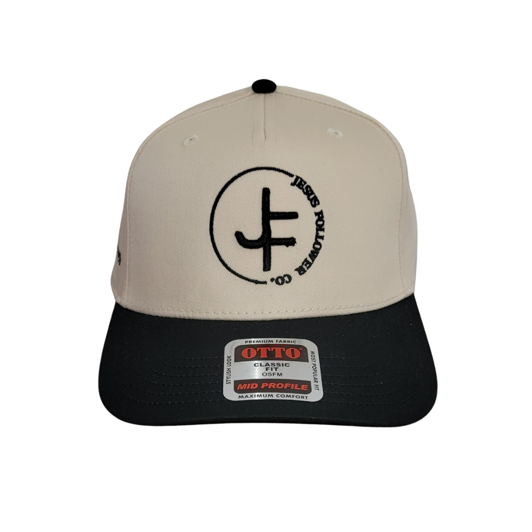 JF Logo Embroidery Black & Natural Cap