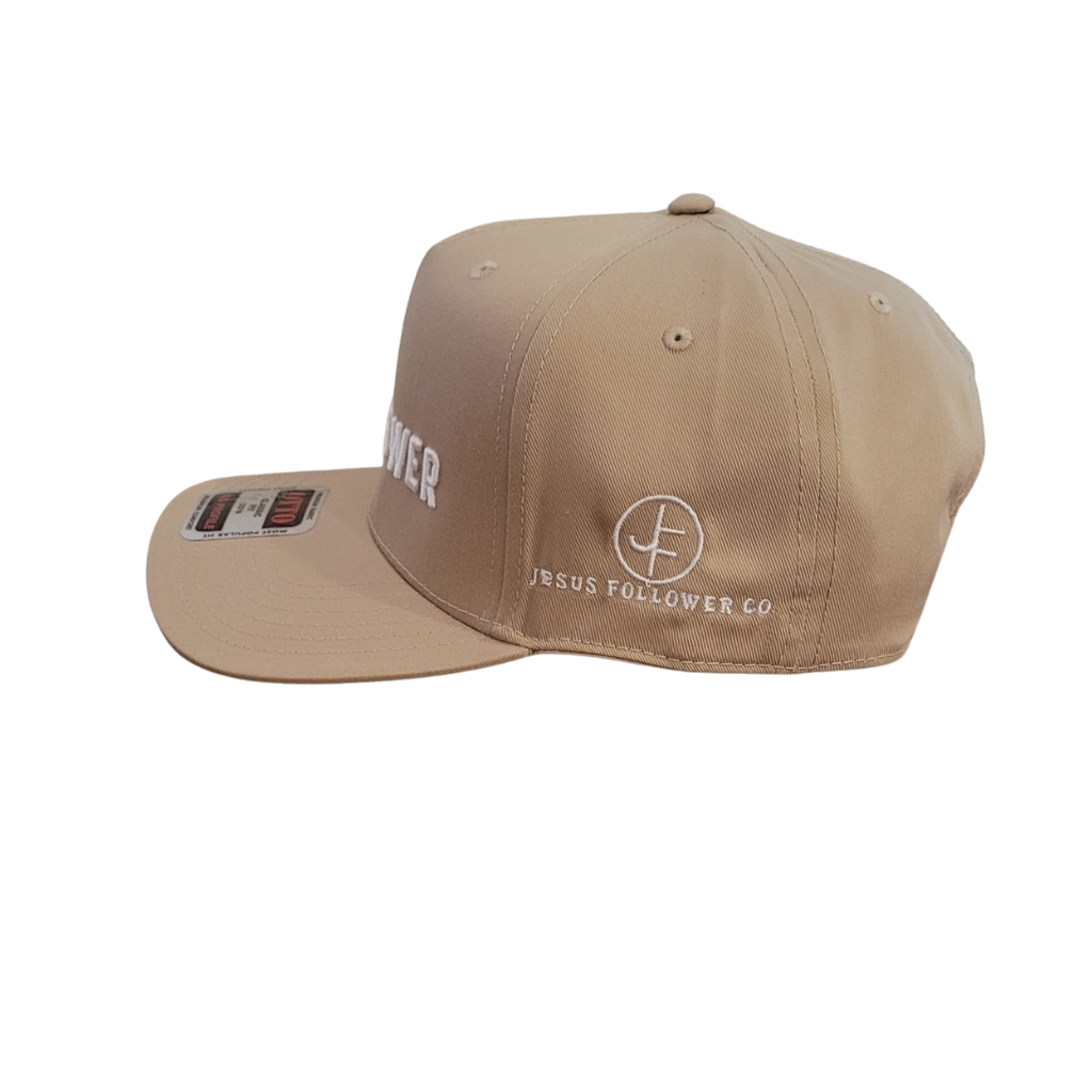 Jesus Follower Text Khaki Cap