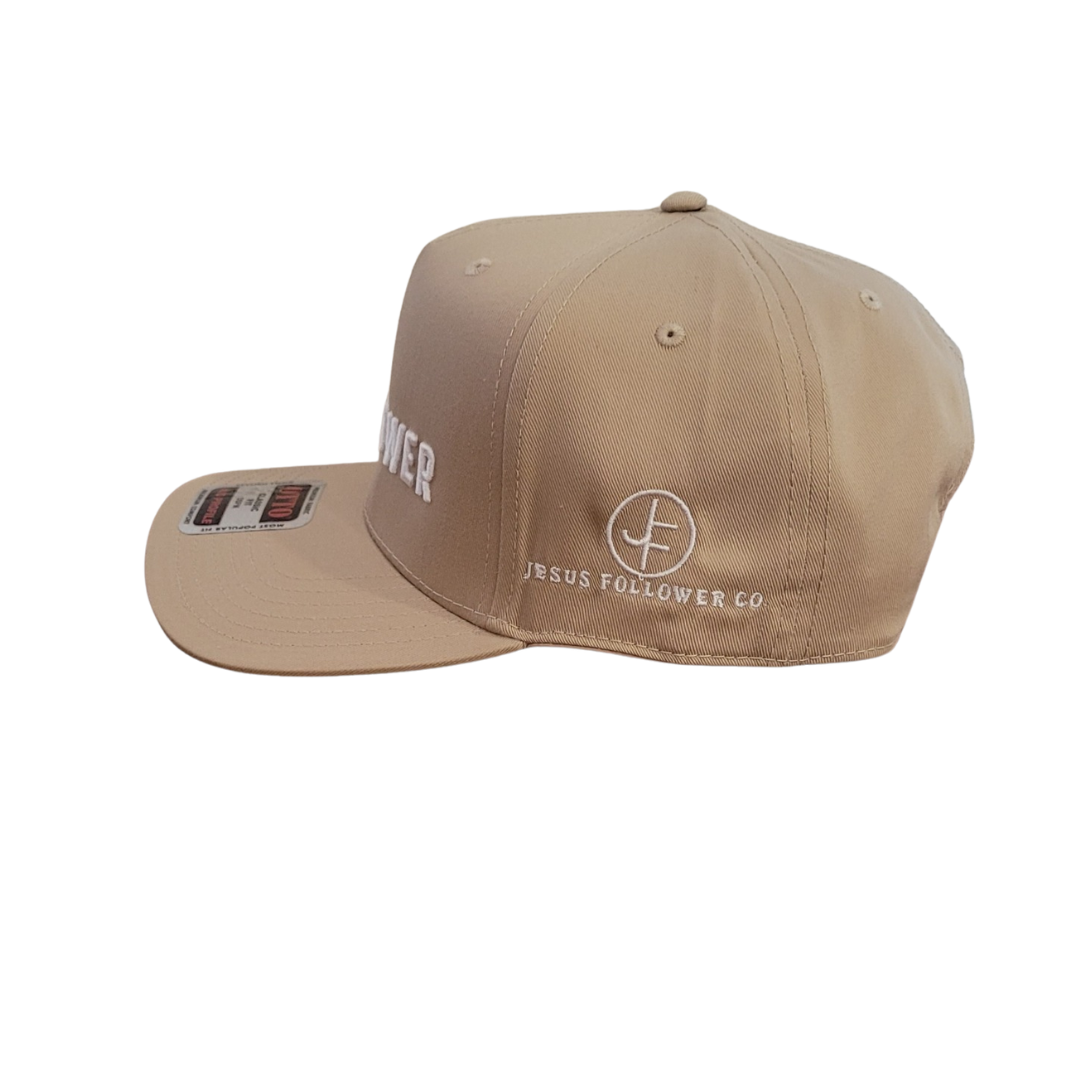 Jesus Follower Text Khaki Cap