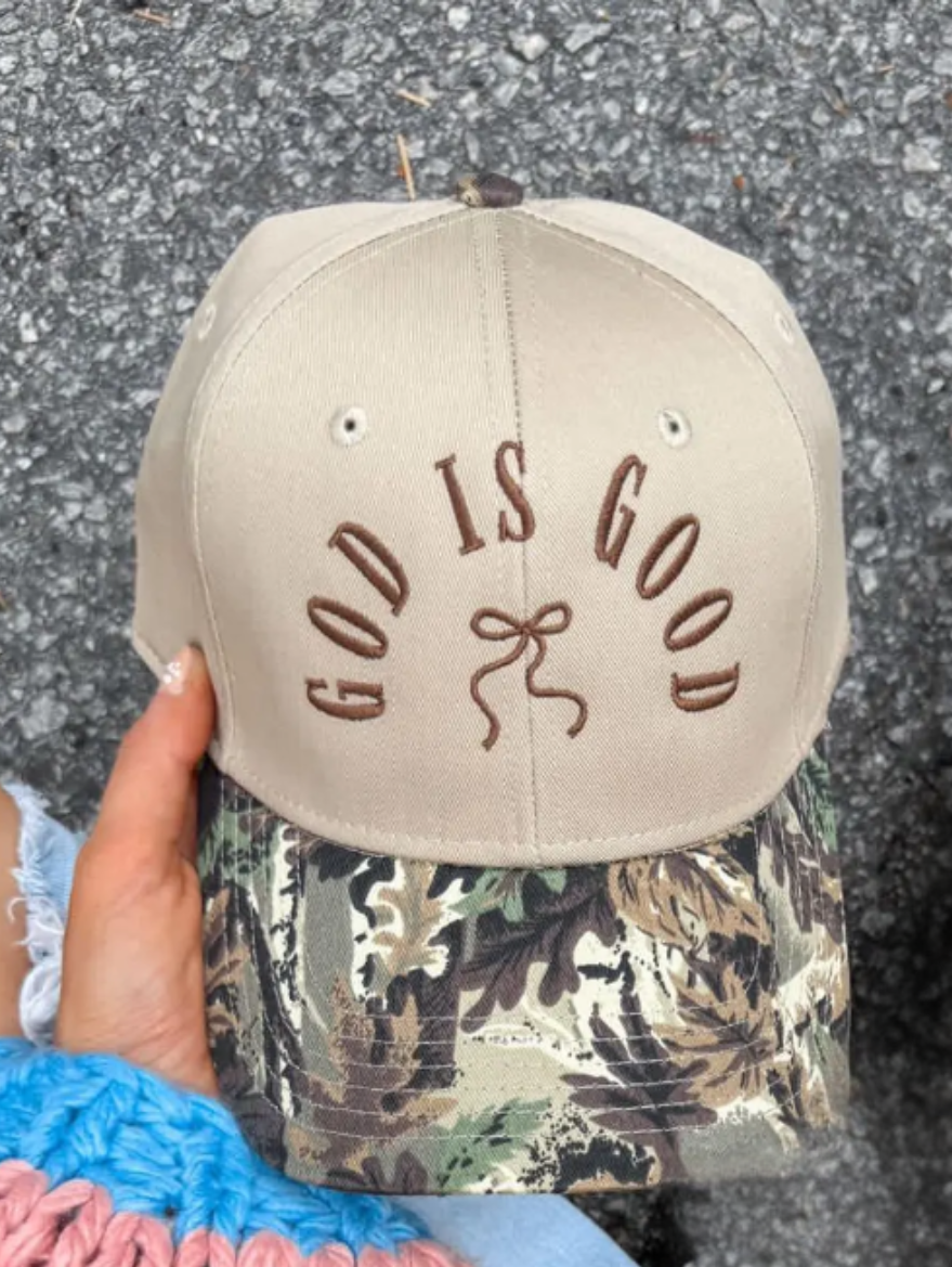 Hat: God Is Good Embroidered