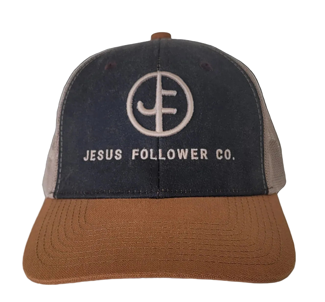 JF Logo Embroidery Brown Khaki Duck Cap