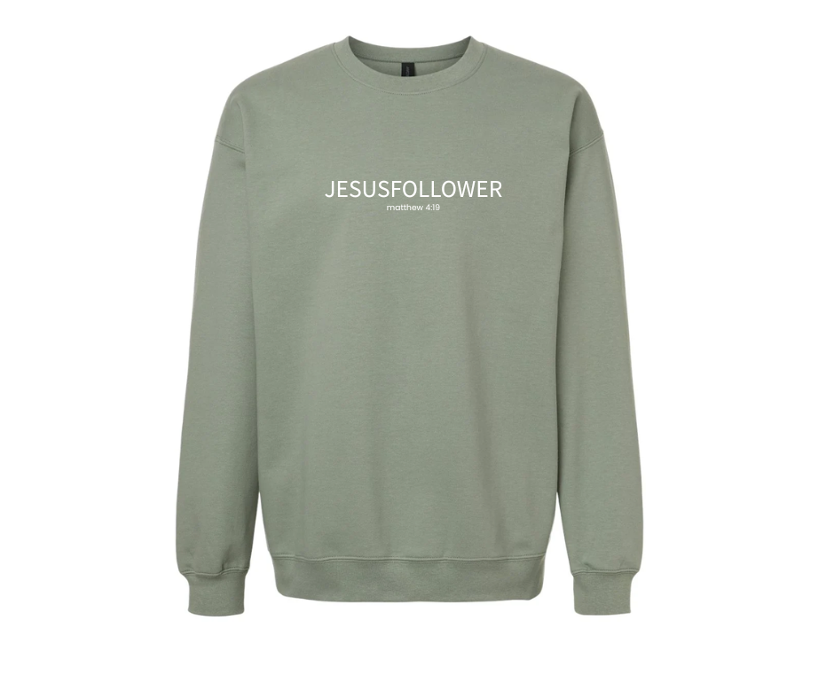 Jesus Follower Matthew 4:19 Sweatshirts